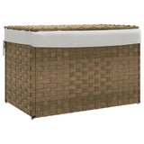 Vidaxl Laundry Ceste con coperchio 55.5x35x34 cm Poly Rattan