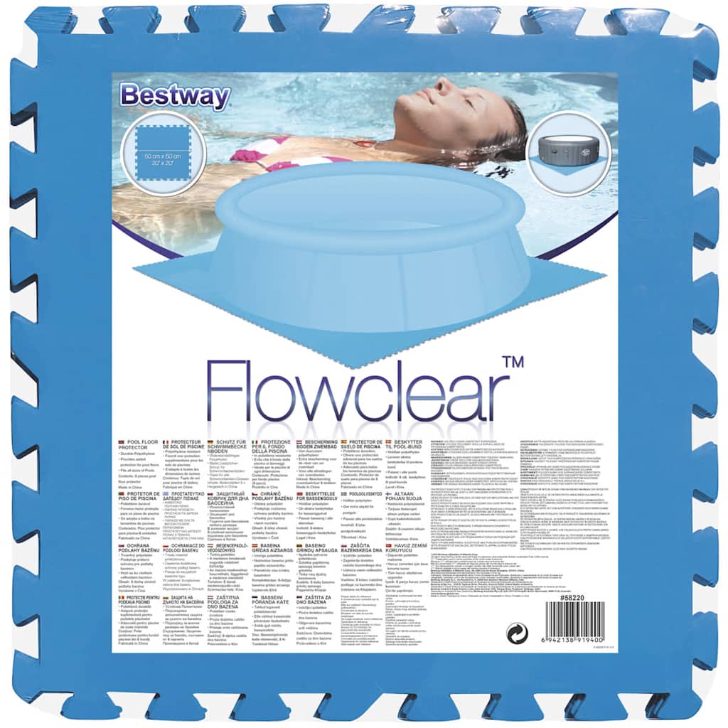 Bestway Swimming pool base protectors 8 St Blue 58220