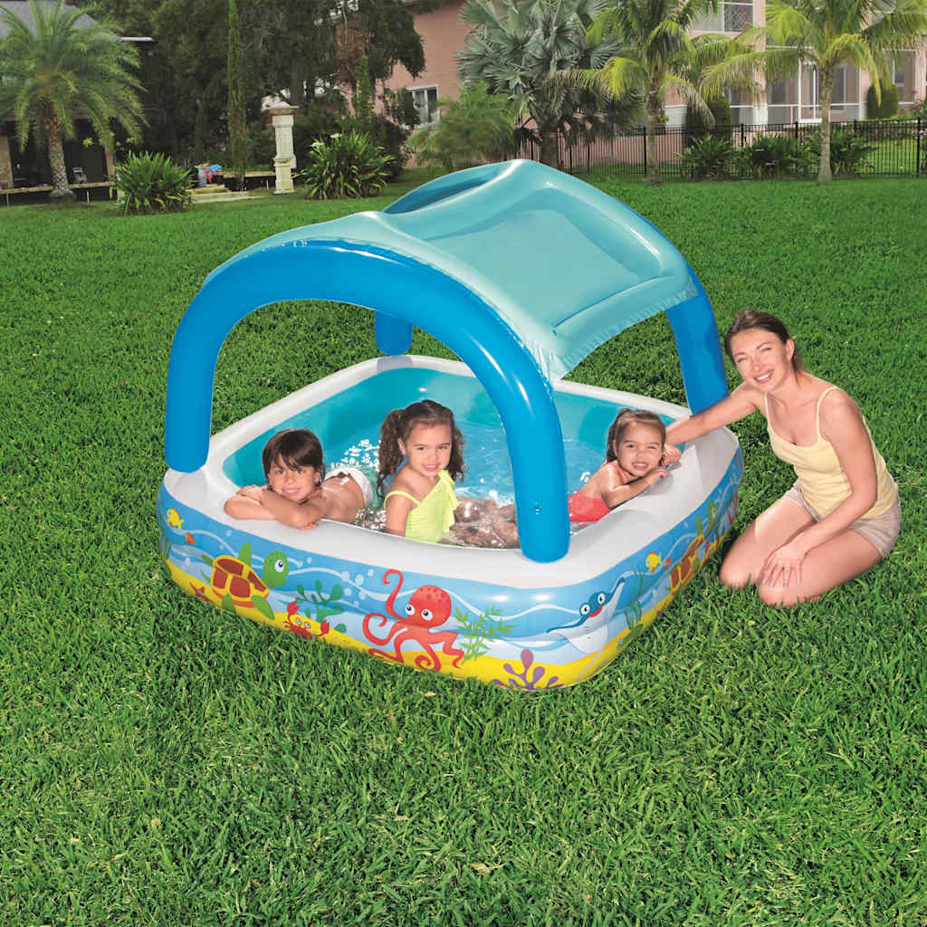 Bestway Play Natumning Pool con techo 140x140x114 cm azul 52192