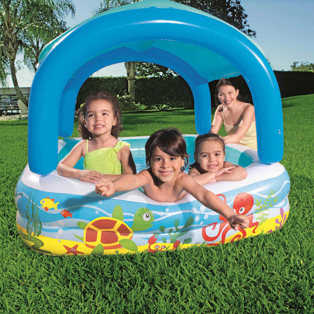 Bestway Play Natumning Pool con techo 140x140x114 cm azul 52192