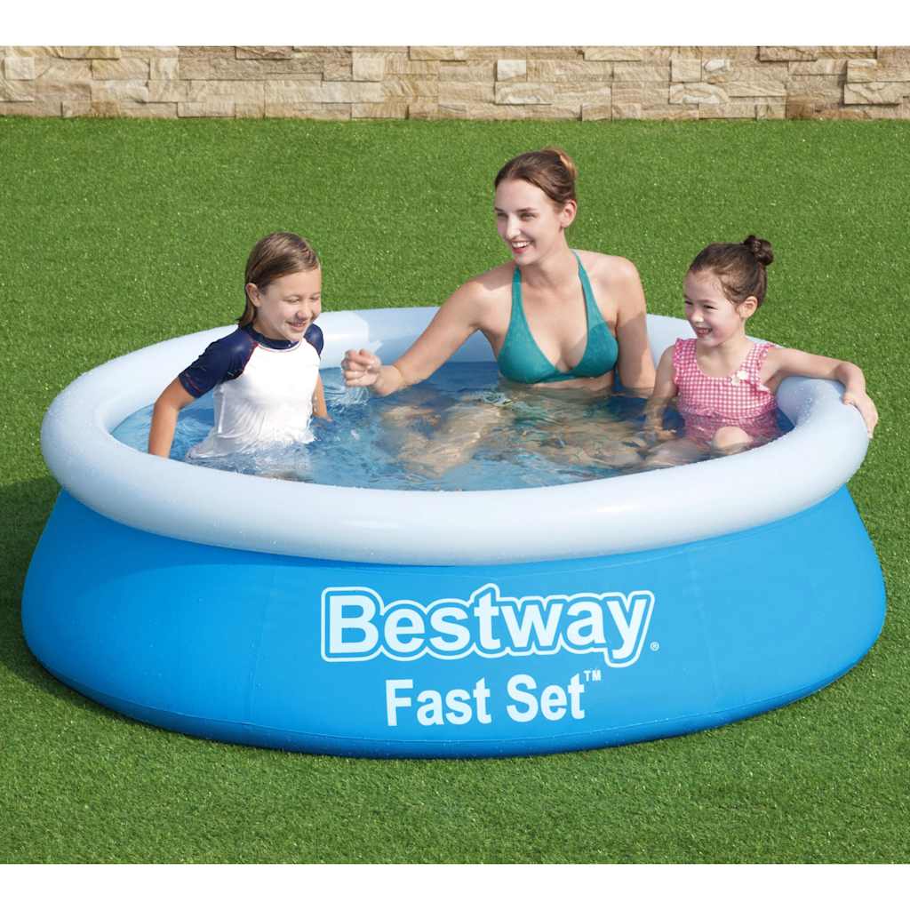 Bestway Fast set swimming pool inflatable around 183x51 cm blue