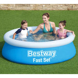 Bestway Fast set swimming pool inflatable around 183x51 cm blue