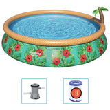 Bestway Fast Set Set Pool Pool Set Paradise Palms gonflable 457x84 cm