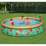Bestway Fast Set Set Swimming Pool Set Paradise Palms Inflatable 457x84 CM