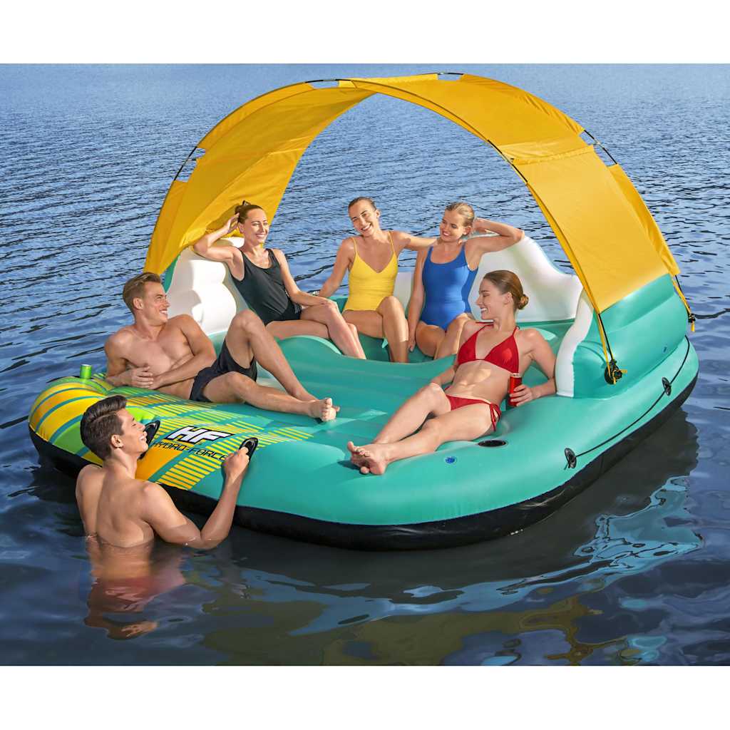 Bestway Driving Island Sunny Lounge 5-Person nafukovací 291x265x83 cm