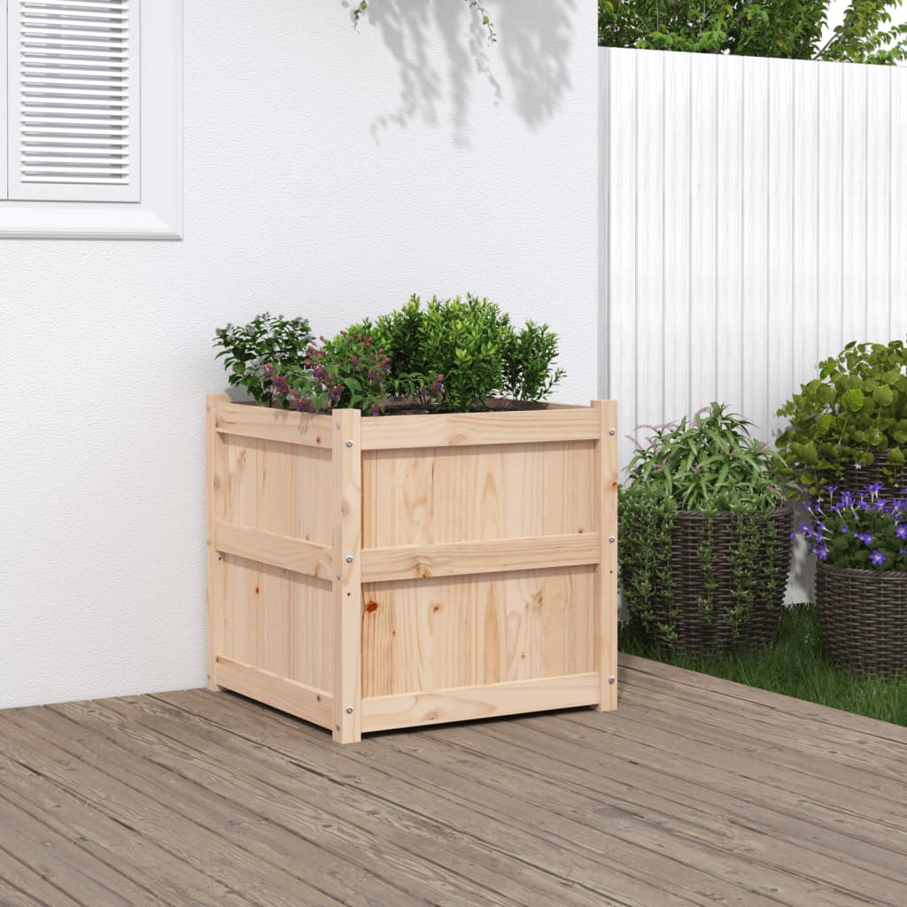 VidaXL Planning box 60x60x60 cm Solid pine