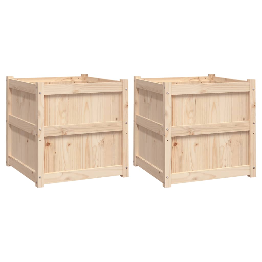 Vidaxl Planters 2 pc cm Solid pine