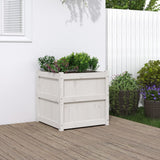 Vidaxl Planning box 60x60x60 cm Solid pine white