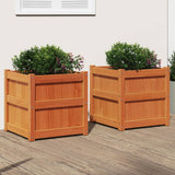 Vidaxl Planters 2 pc cm Solid pine wash brown
