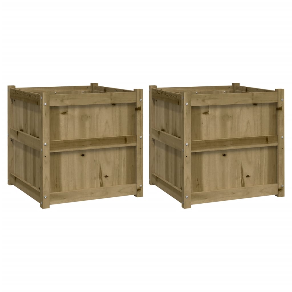 Vidaxl Planters 2 pc cm impregnated wood