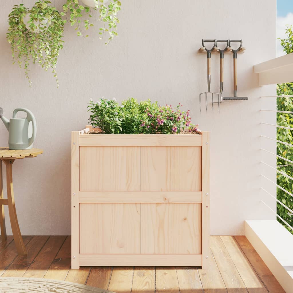 VidaXL Planning box 70x70x70 cm Solid pine