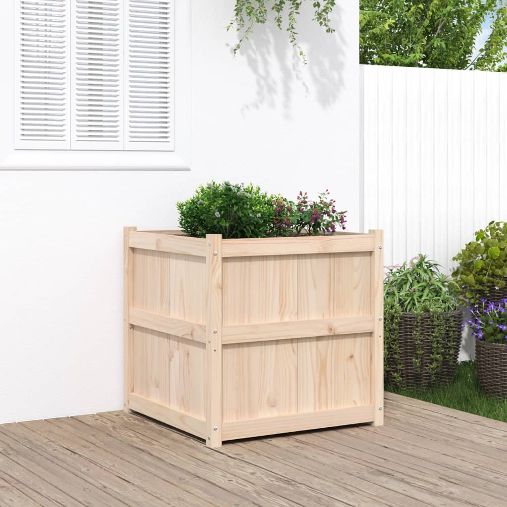 VidaXL Planning box 70x70x70 cm Solid pine