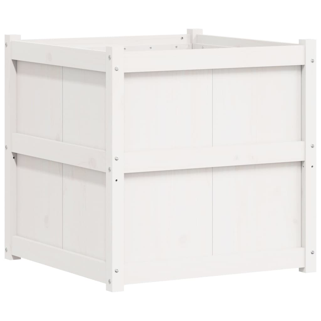 Vidaxl Planning box 70x70x70 cm Solid pine white
