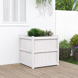 Vidaxl Planning box 70x70x70 cm Solid pine white
