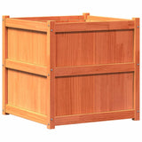 VidaXL Planning box 70x70x70 cm Solid pine wash brown