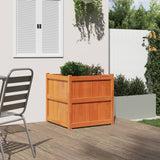 VidaXL Planning box 70x70x70 cm Solid pine wash brown
