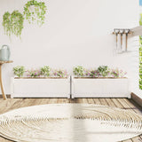 Vidaxl Planters 2 pc cm Solid pine white
