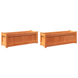 Vidaxl Planters 2 pc cm Solid pine wash brown