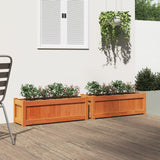 Vidaxl Planters 2 pc cm Solid pine wash brown
