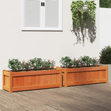 Vidaxl Planters 2 pc cm Solid pine wash brown