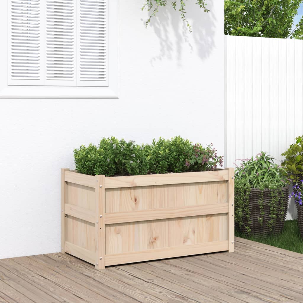 Vidaxl Planning box 90x50x50 cm Solid pine