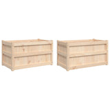Vidaxl Planters 2 pc cm Solid pine