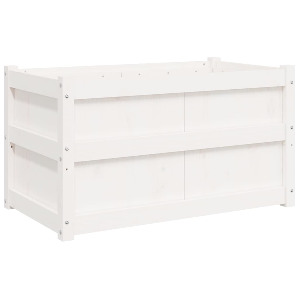 Vidaxl Planning box 90x50x50 cm Solid pine white