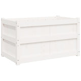Vidaxl Planning box 90x50x50 cm Solid pine white
