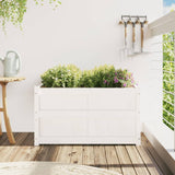 Vidaxl Planning box 90x50x50 cm Solid pine white