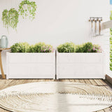 Vidaxl Planters 2 pc cm Solid pine white