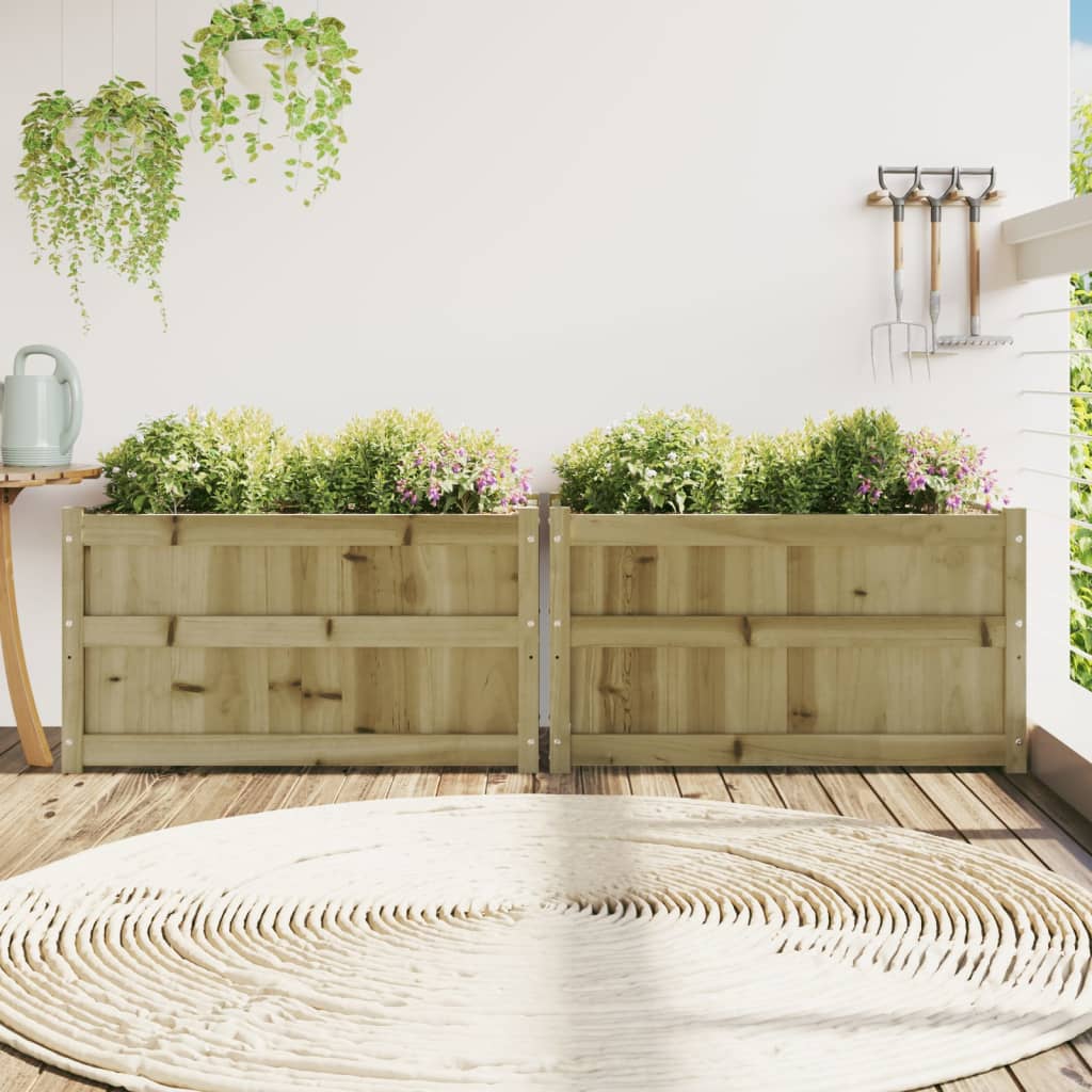 Vidaxl Planters 2 pc cm impregnated wood