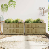 Vidaxl Planters 2 pc cm impregnated wood