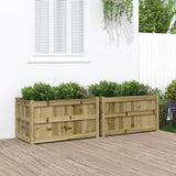 Vidaxl Planters 2 pc cm impregnated wood