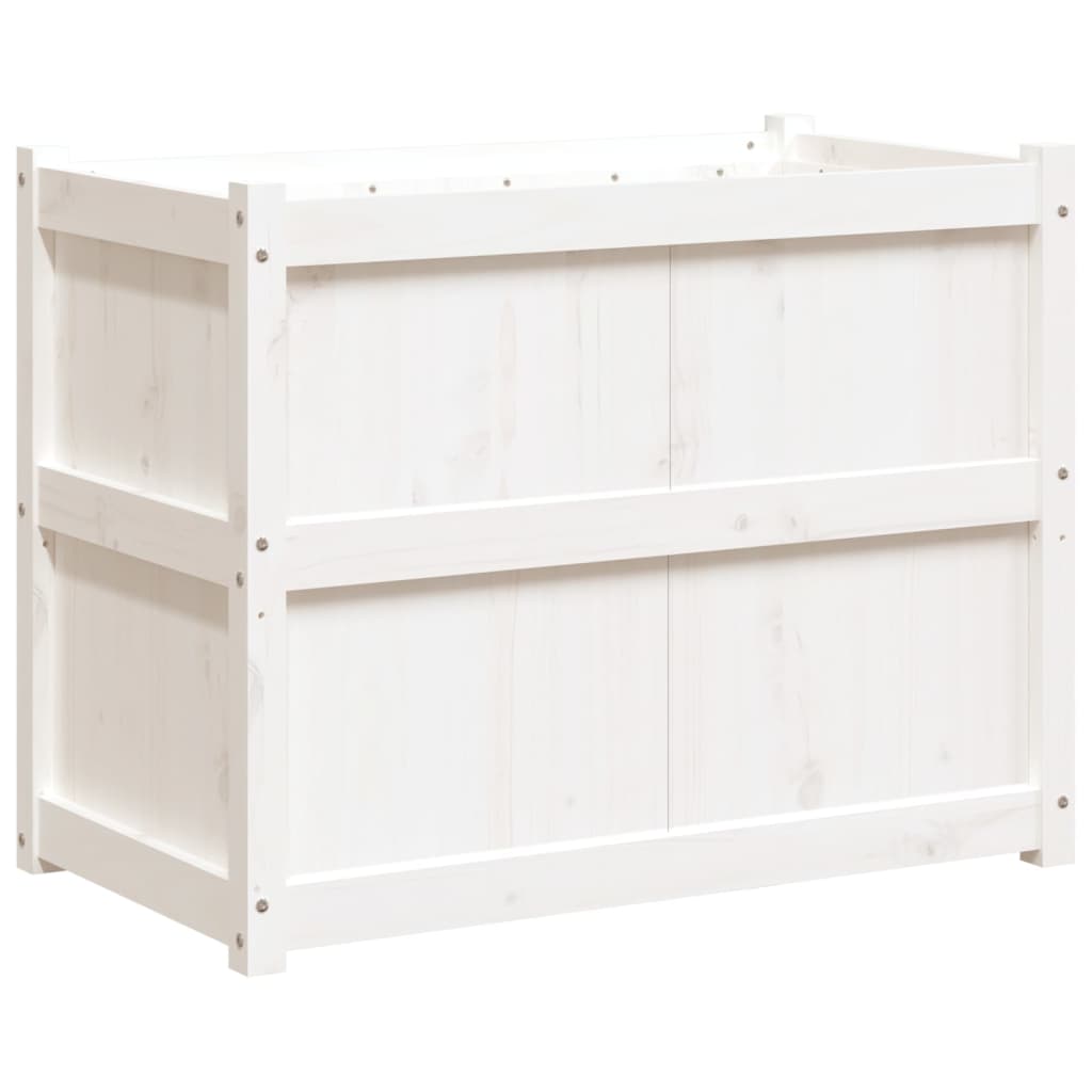 VidaXL Planning box 90x50x70 cm Solid pine white