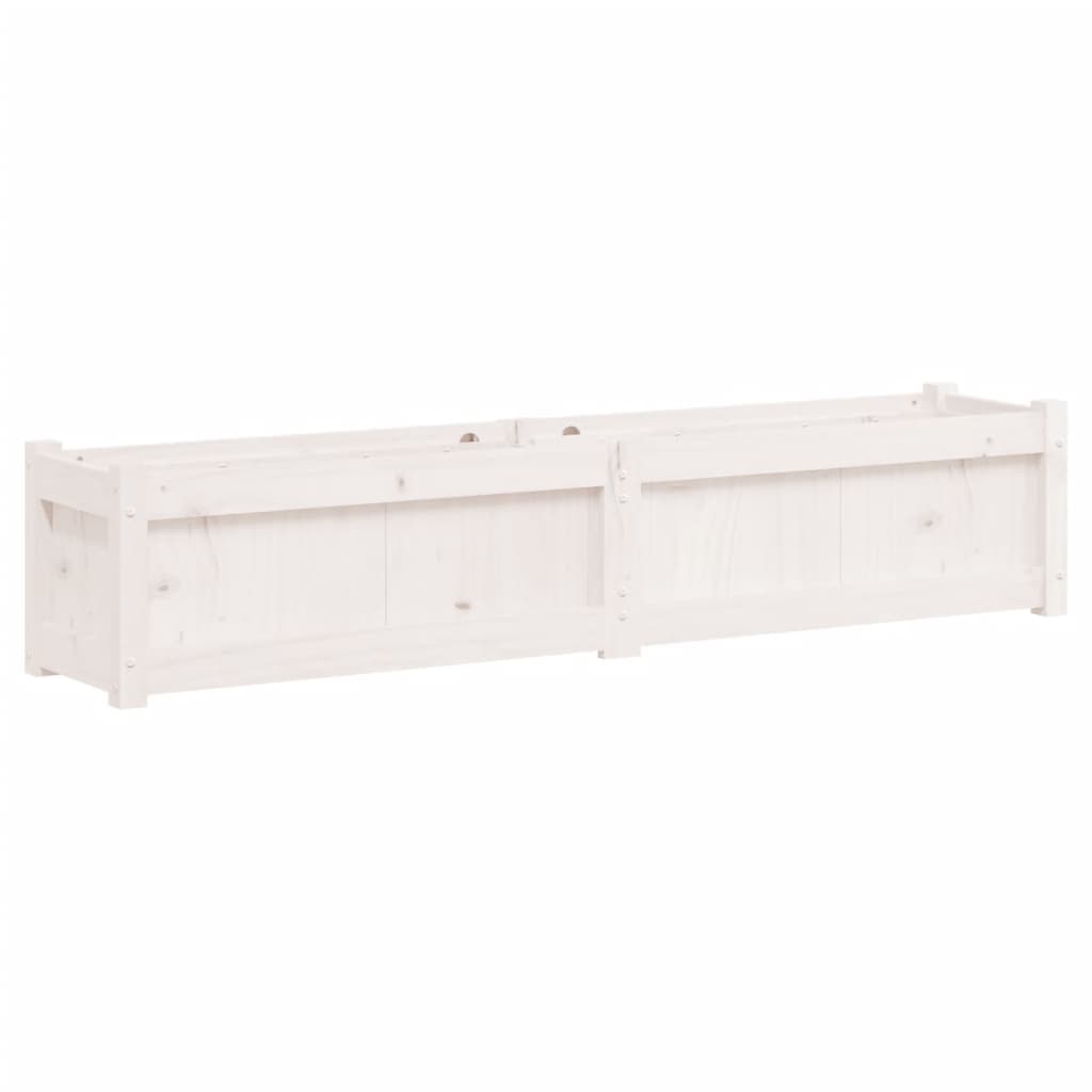 Vidaxl Planning Box 150x31x31 cm Solid Pine White