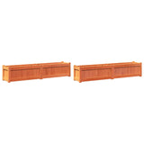 Vidaxl Plantadores 2 PC CM Pino Solid Pine Brown
