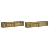 Vidaxl Plantadores 2 PC CM Madera impregnada