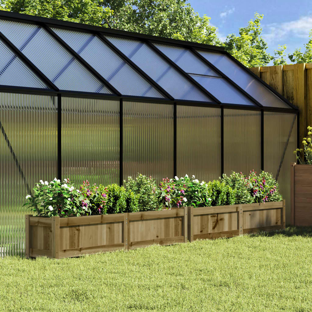 Vidaxl Plantadores 2 PC CM Madera impregnada