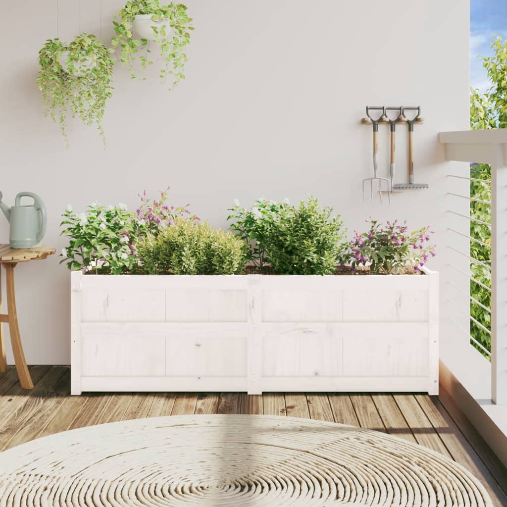 Vidaxl Planter 150x50x50 cm de pino sólido