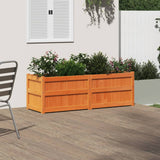 Vidaxl Plantera 150x50x50 cm de pino sólido marrón
