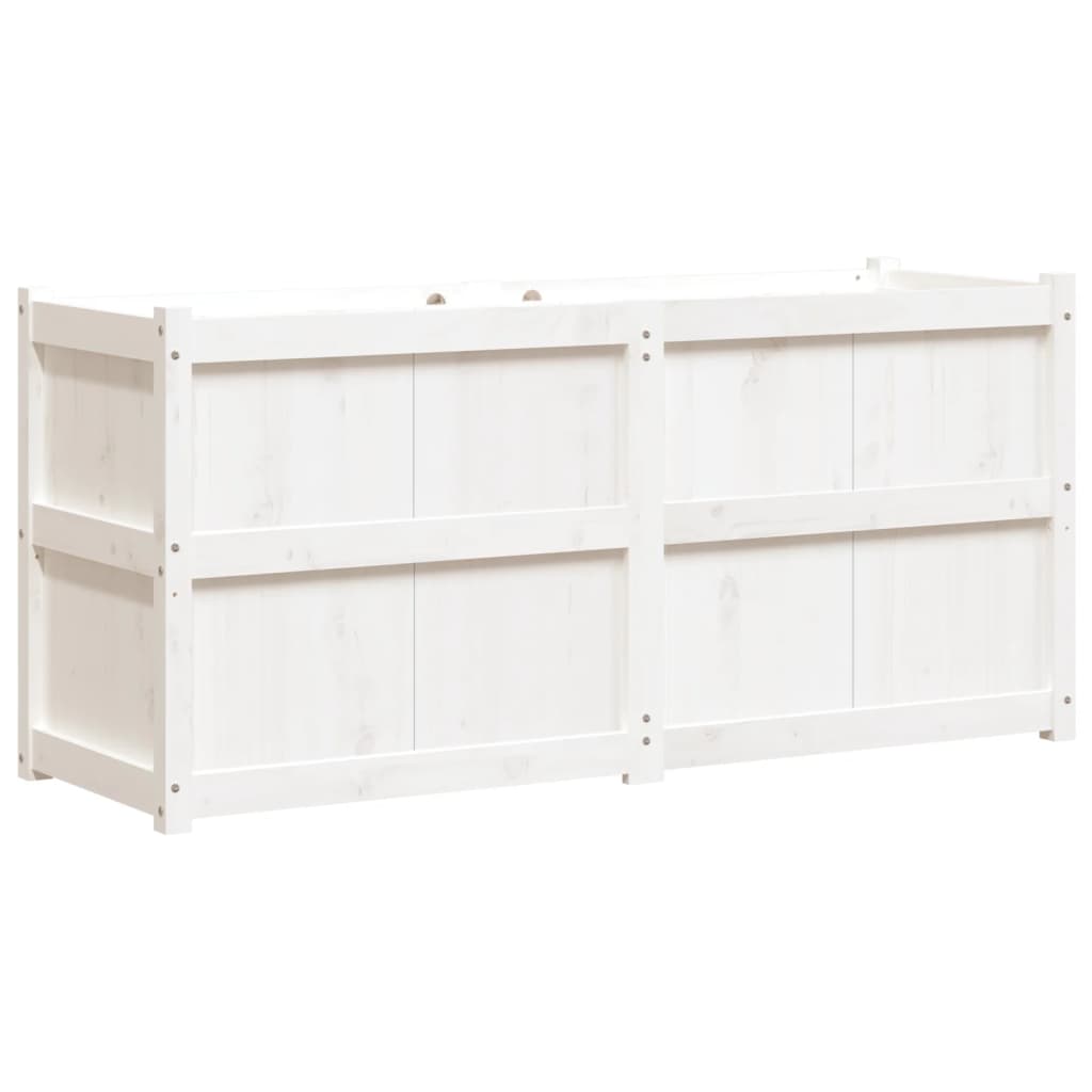 Vidaxl Planter 150x50x70 cm de pino sólido White