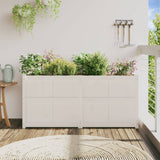 Vidaxl Planter 150x50x70 cm de pino sólido White