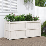 Vidaxl Planter 150x50x70 cm de pino sólido White