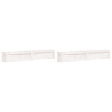 Vidaxl Plantadores 2 pc CM Pine Solid Pine White
