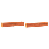 Vidaxl Plantadores 2 PC CM Pino Solid Pine Brown