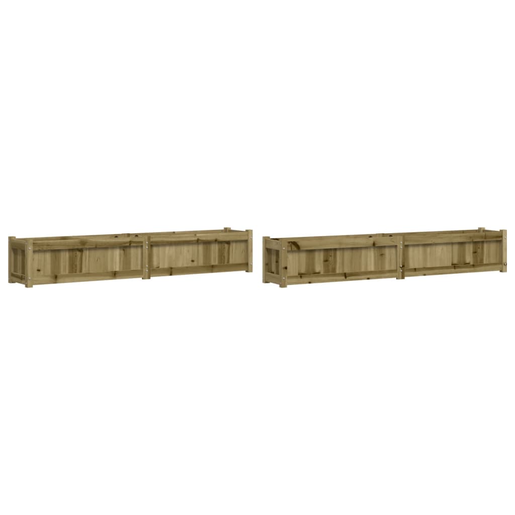 Vidaxl Plantadores 2 PC CM Madera impregnada