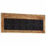 Vidaxl Wall Coat Rack med 6 kroker solid mango tre