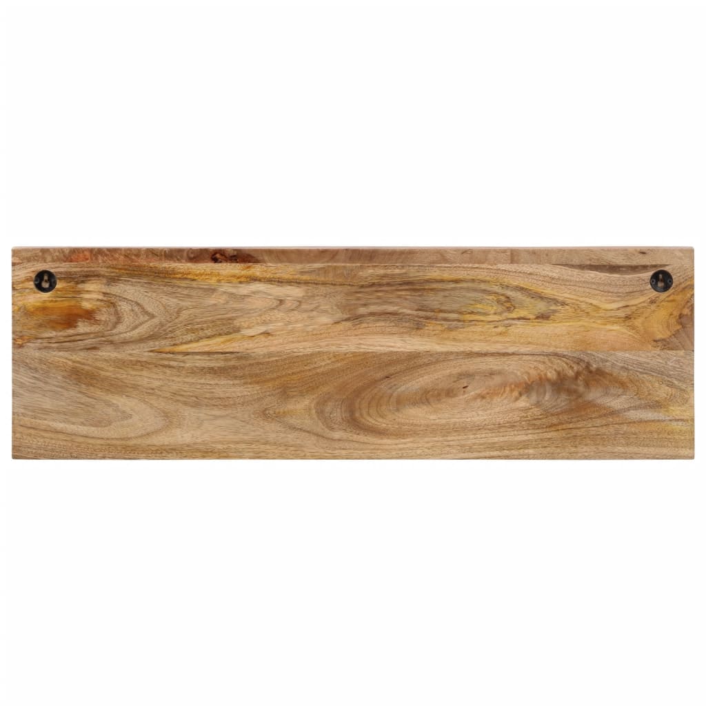 Rastrellino da parete Vidaxl con 5 ganci in legno di mango solido