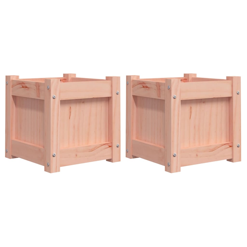 Vidaxl Plantadores 2 PCS Douglhout sólido