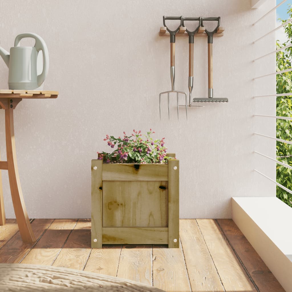 Plantador Vidaxl 31x31x31 cm Pine impregnado